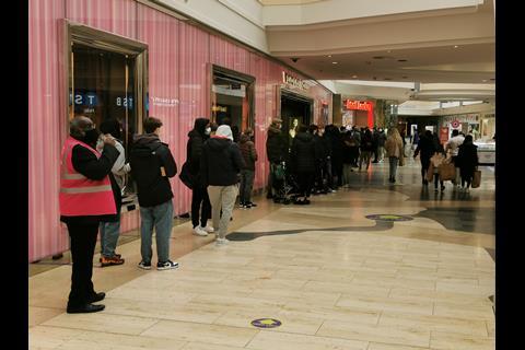Foot Locker was another store that proved popular with Bluewater's visitors during the morning.